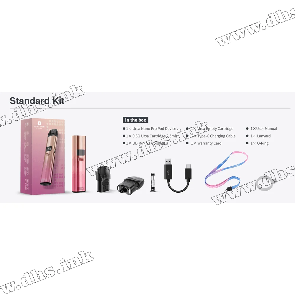 Багаторазова електронна сигарета - Lost Vape Ursa Nano Pro Pod Kit  900 мАч (Neon Mint)